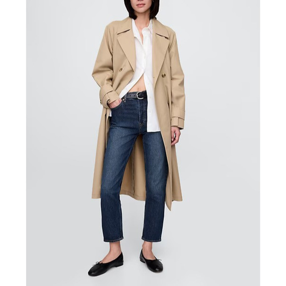 GAP Denim - Gap Cheeky Straight High Rise Jeans Button Fly 28 6 R Dark Indigo V2 Blue Denim